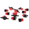 1/4 Inch Barb Shut-Off Valve DGZZI 12PCS Black Plastic Universal
