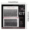 Unbranded Black Cluster Eyelash Extensions 144PCS | DIY Kit |