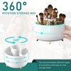 360° Rotating Brush Organizer – Vanity & Bathroom Storage Tray