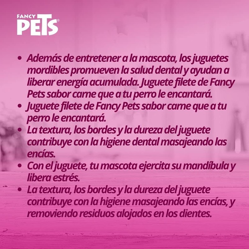 Fancy Pets Juguete Dental en Forma de Hueso con Sabor
