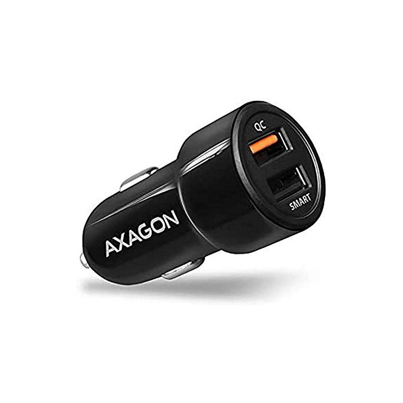 AXAGON PWC-QC5 Dual Car Charger 12-24V / 2X Port QC3.0/FCP
