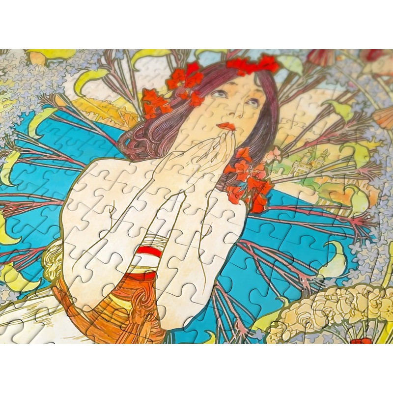 ENJOY-1560 Monaco Monte Carlo, Alphonse Mucha, Jigsaw Puzzle, 1000 Pieces