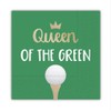 Queen of the Green Funny Cocktail Napkins, Golf Themed Beverage