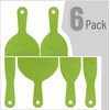 Bates- Plastic Putty Knife, 6 Pack, Green, Plastic Paint Scraper,