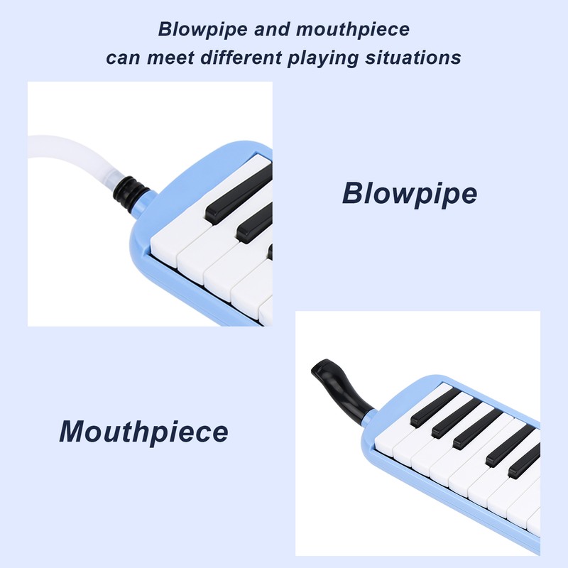 Melodica 32 Key ABS Wind Black and White Keyboard Instrument