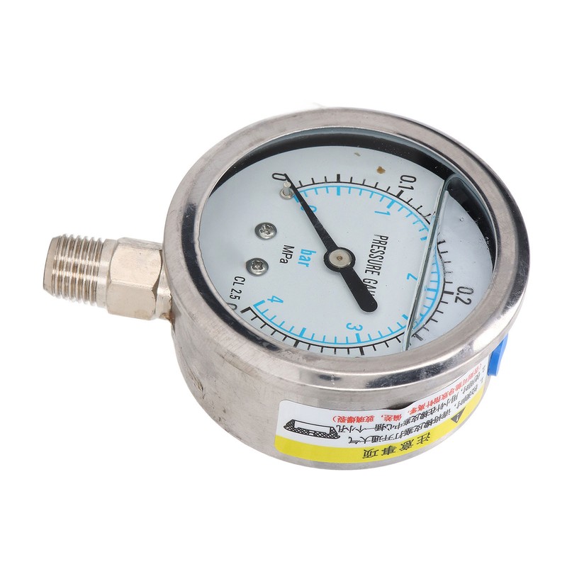 Vacuum Pressure Gauge Shockproof Radial Stainless Steel Case for Industrial