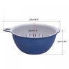 sourcing map Kitchen Strainer Colander Bowl Set, Small Double Layer