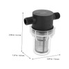 jojofuny 4pcs Rv Water Filter in-line Mesh Strainer for Water
