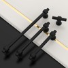 Asidrama 10 Pack 5 Inch(128mm) Matte Black Kitchen Cabinet Handles,