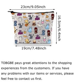 TOBGBE Singer Idea Gifts Album Cartoon Characters Inspired Makeup Bag Singer's Version Merchandise Song Lyric Gifts (Singer Cat)