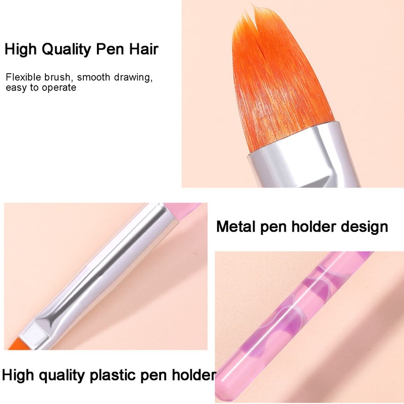 Olakin Nail Art Brushes Set[7 Pcs], Nail Art Painting Pen