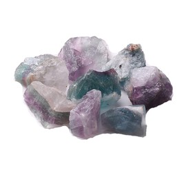 Opexicos 2Pcs 100g Rough Rainbow Fluorite Gemstone Crystals Reiki Crystal Healing Stone Gifts