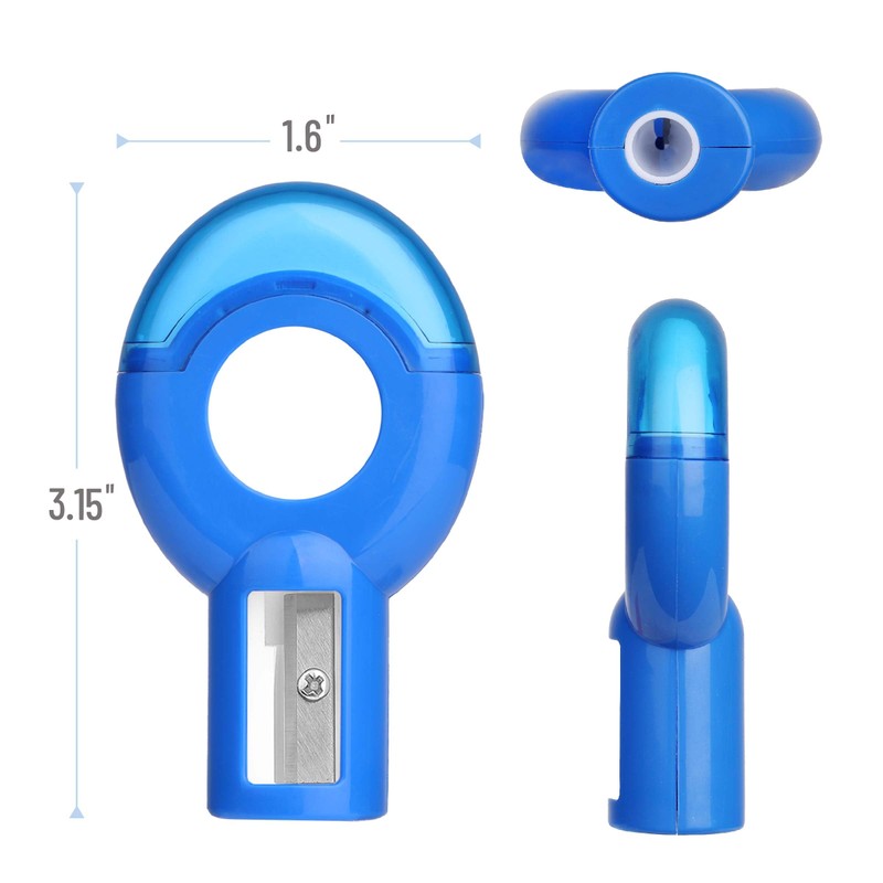 Mr. Pen- Pencil Sharpener & Eraser, 6 Pack, Colored Pencil