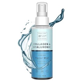 Clear Beauty Hyaluronic Acid & Collagen Face Mist - Moisturizes & Hydrates Skin Calms Redness