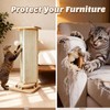 Couch Cat Corner Scratcher with Interactive Ball Toys for Cat,