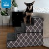 Foldable Pet Steps/Stairs with CertiPUR-US Certified Foam by Best Pet