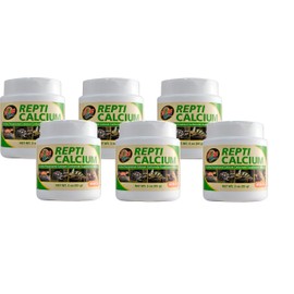 Zoo Med 6 Pack of Calcium with Vitamin D3 Reptile Supplement, 3 Ounces Each