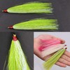 Fishing Bucktail Teasers Saltwater Fishing Lure Flounder Rigs Bucktail Mylar