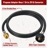 CALPOSE 6 Feet Propane Adapter Hose, 1lb to 20lb Adapter