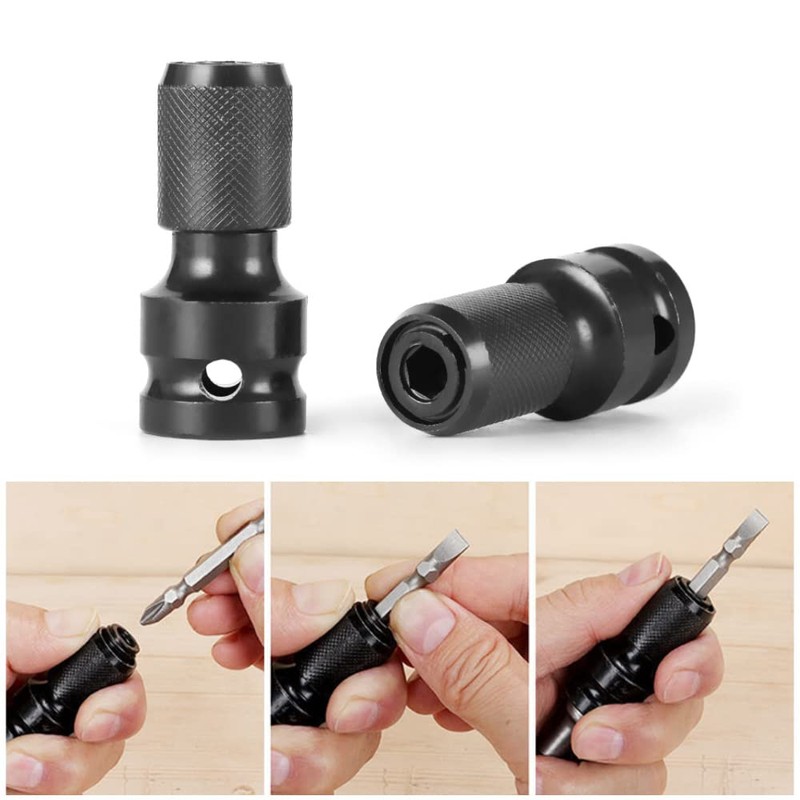 2 x socket adapters - 1/2 inch square drive to