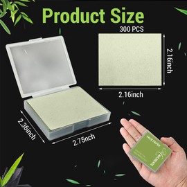 MAYCREATE® 300Pcs Blotting Paper for Oily Skin Face Oil Blotting Paper Sheets Portable Natural Green Tea Carbon Linen Tissues Facial Oil-absorbing for Oily Skin Men and Women