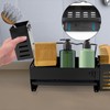 DXiongW Sink Organiser, Black, Stainless Steel Organiser, Sink, Narrow, 8