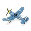 Homeroots 5" Blue and Yellow Metal Hand Painted Model Airplane