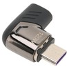 USB C Magnetic Adapter Right Angle with Light PD 120W