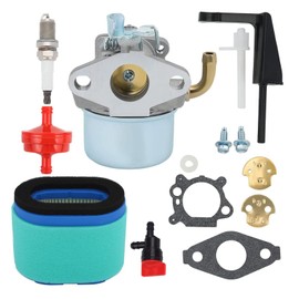 Drblawi Compatible with 798653 Intek 206 5.5hpCarburetor Maintenance Kit for Briggs & Stratton 190 6HP Engine Craftsman Troy Bilt Sears Tiller Chipper Replace 791077 696981 798653 698860 698810