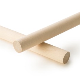 1 Pc, 1" X 36" Birch Wood Dowels Hardwood