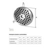 Stainless steel perforated disc Size 5–2,0 MM bore for Mincer