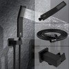 SR SUN RISE Matte Black Shower Faucet System Set 8"