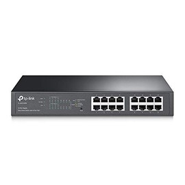 TP-Link TL-SG1016PE V3 | 16 Port Gigabit PoE Switch | Easy Smart Managed | 8 PoE+ Ports @150W | Plug & Play | Sturdy Metal w/ Shielded Ports | QoS, Vlan, IGMP & LAG | Limited Lifetime Protection