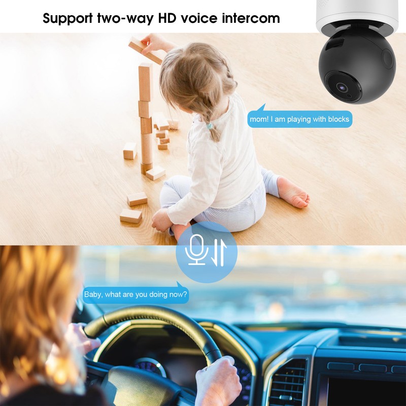 1080P WiFi Camera AI Smart Human Detection Infrared TwoWay Intercom