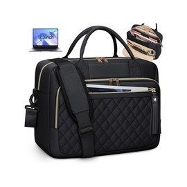 RAINSMORE 17.3 Inch Laptop Bag, Waterproof Computer   Shoulder Bag, Large Laptop Case for Work Business Office Travel College - Color: Khaki, Size: 17.3inch