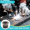 8 Pack Weld Nuts,3/8"-16 Weld-On Nut tabs,for Casters or Leveling
