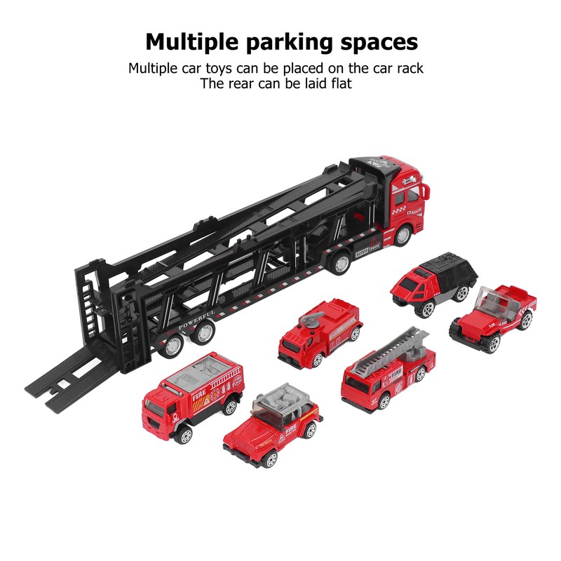 32cm Car Carrier Truck for Boys with 6 Small Car