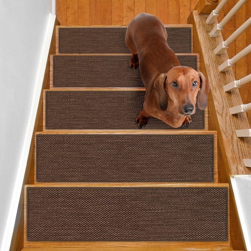 SMILOOL Stair Treads Non Slip for Wooden Steps Indoor 9"