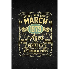  Vitamin & Supplements Tracker - Legends Were Born In March 1979 42nd Birthday