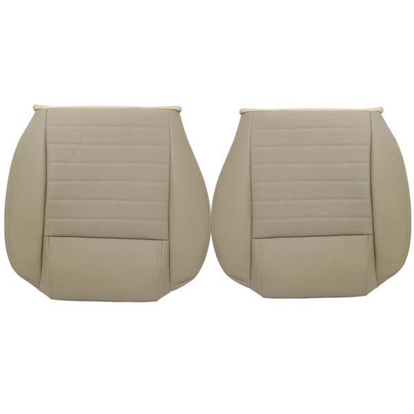 AOUTTUOA Driver & Passenger Side Bottom Perforated Leather Seat Cover