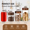 MOLADRI 26 oz/850 ml Clear Glass Storage Canister with Airtight