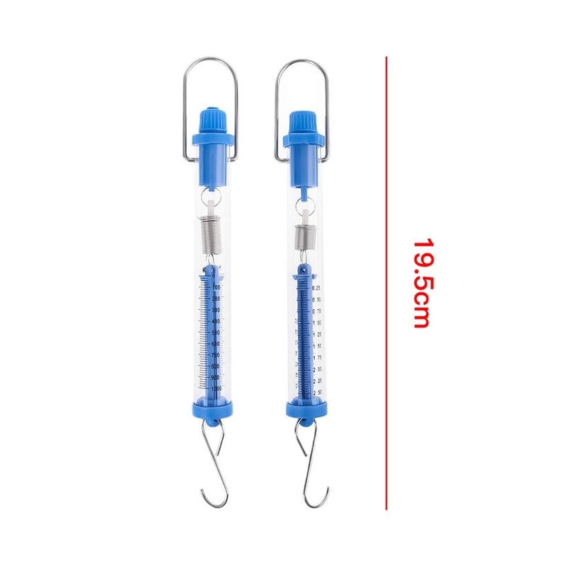 Sarini Newton Force Meter Spring Scale Transparent Spring Balance with