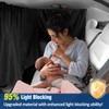 Set of 3 Car Window Shades - 95% Light Blocking