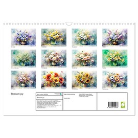 Blossom joy (Wall Calendar 2026 DIN A3 landscape), CALVENDO 12 Month Wall Calendar: Enchanting flowers, a joy for the whole year.
