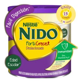 Nido - Producto Lácteo Combinado Nido FortiCrece Deslactosado en Polvo Lata de 1.6 kg - 6 kg - Top Quality