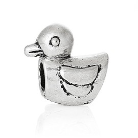 European Duck Charm Bead Spacer for Snake Chain Charm Bracelet