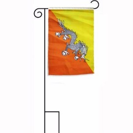 Moon Knives 12''x18'' Bhutan Sleeved w/Garden Stand Flag - Party Decorations Supplies For Parades - Prime Outside, Garden, Men Cave Decor Flag