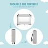Dream On Me Zoom Portable Playard in Light Grey, Lightweight,