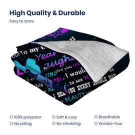 Coolim Gifts for 15 Year Old Girls, 15 Year Old Girl Gifts for Birthday,15th Birthday Decorations for Girls, 15 Year Old Daughter Throw Blanket 60"X50", Daughter Gifts from Mom