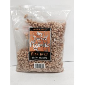 Trader Joe's Dry Toasted Pignoias - Pine Nuts (Pack of 4)